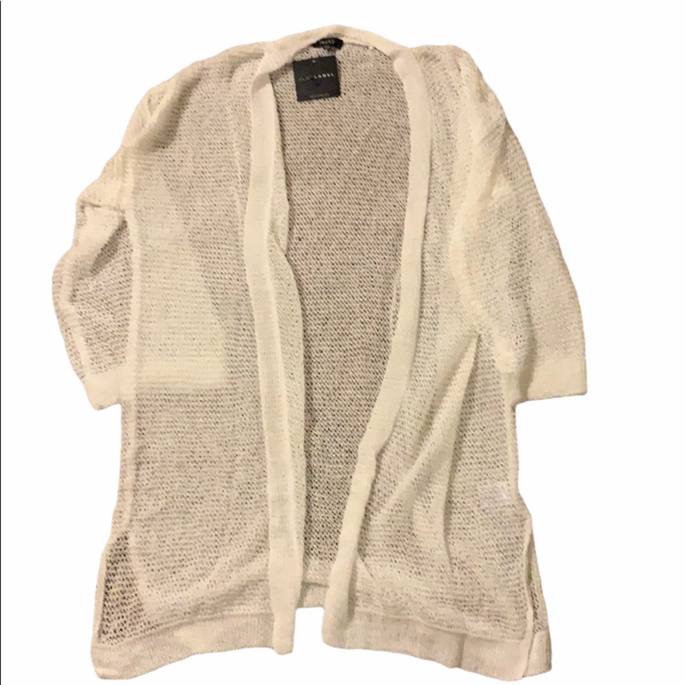 NWT JLUXLABEL White Sienna Crochet Cardigan